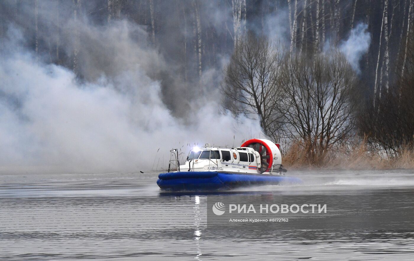 Учения по ликвидации ЧС в результате природных пожаров