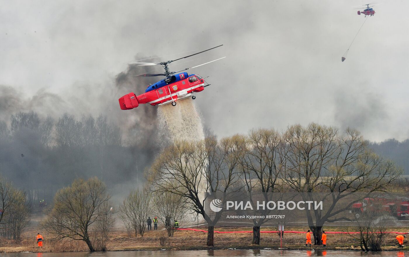 Учения по ликвидации ЧС в результате природных пожаров