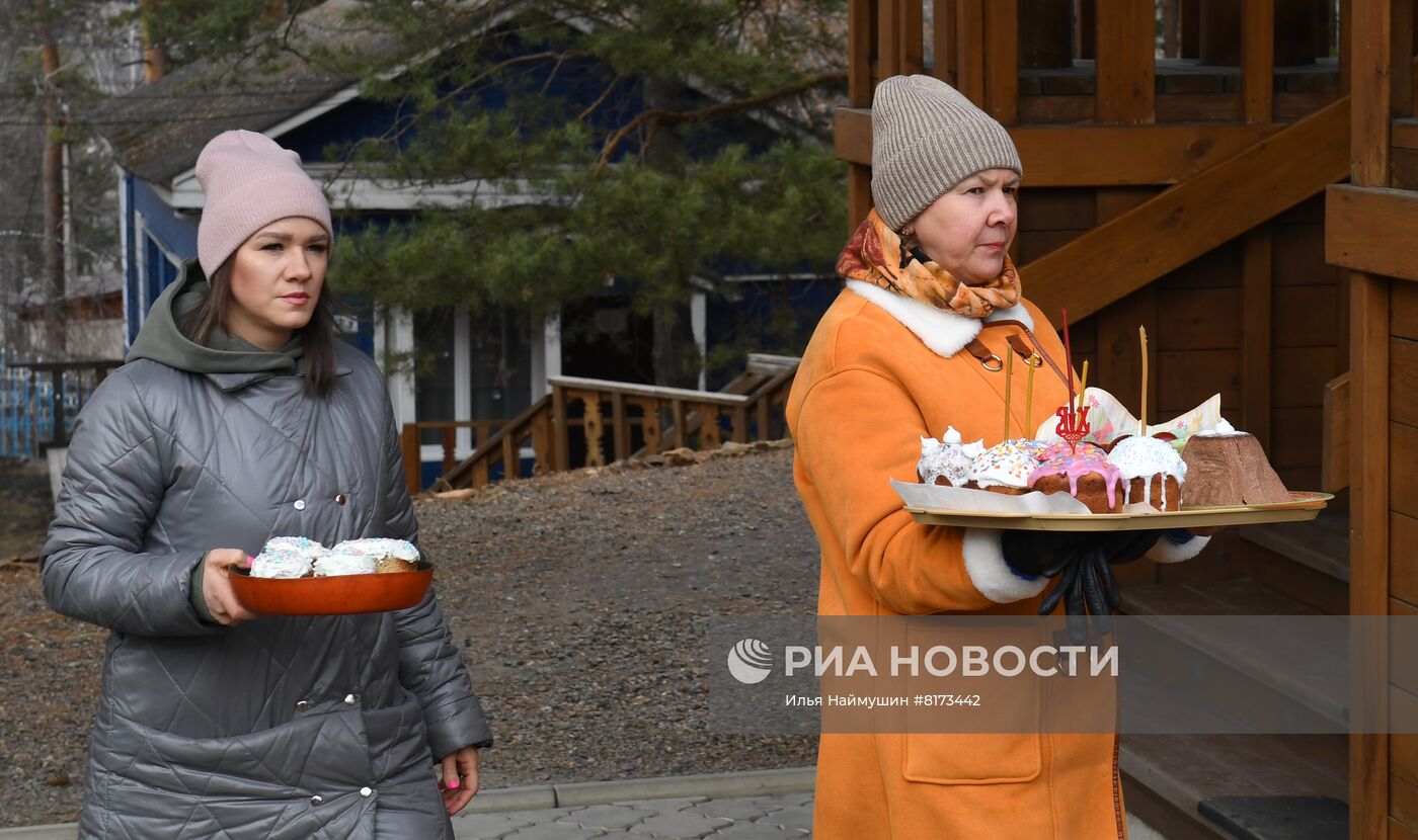 Освящение пасхальных куличей