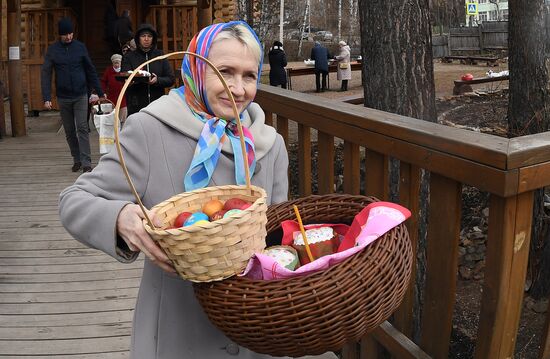 Освящение пасхальных куличей