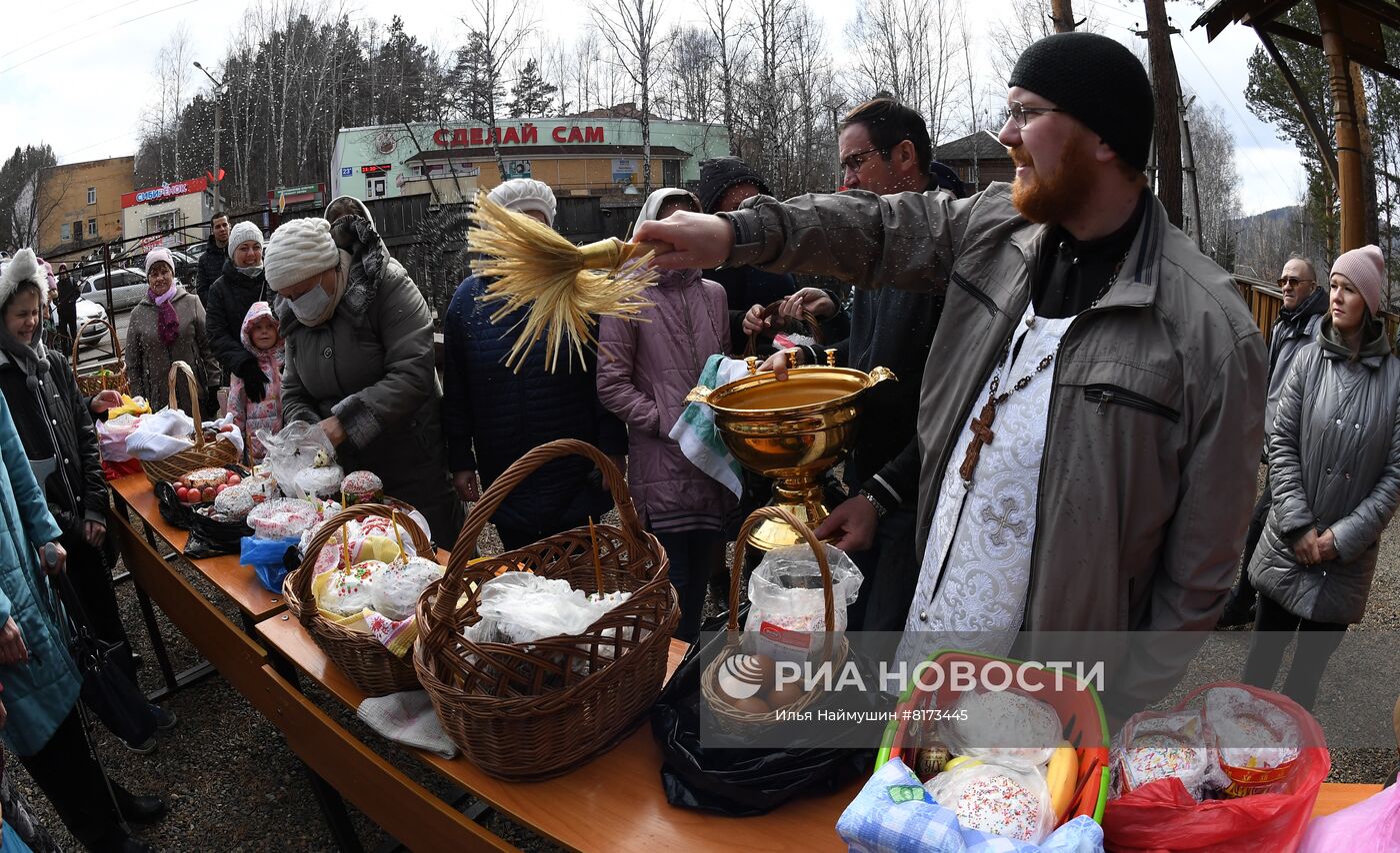 Освящение пасхальных куличей