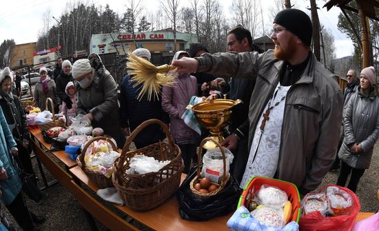 Освящение пасхальных куличей