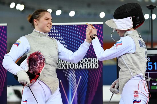 Фехтование. Чемпионат России. Женщины. Рапира