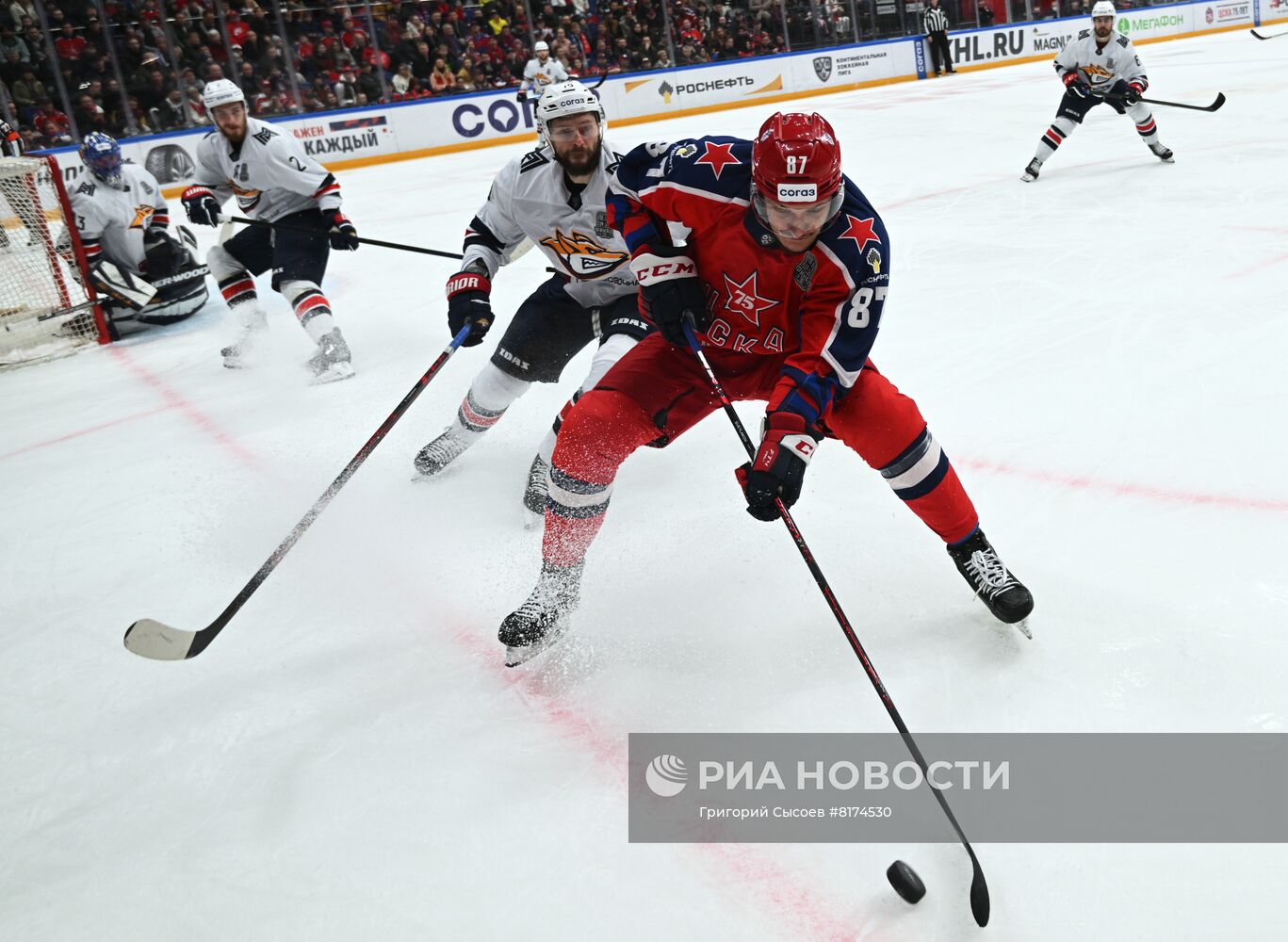 Хоккей. КХЛ. Финальная серия. Матч ЦСКА -"Металлург"
