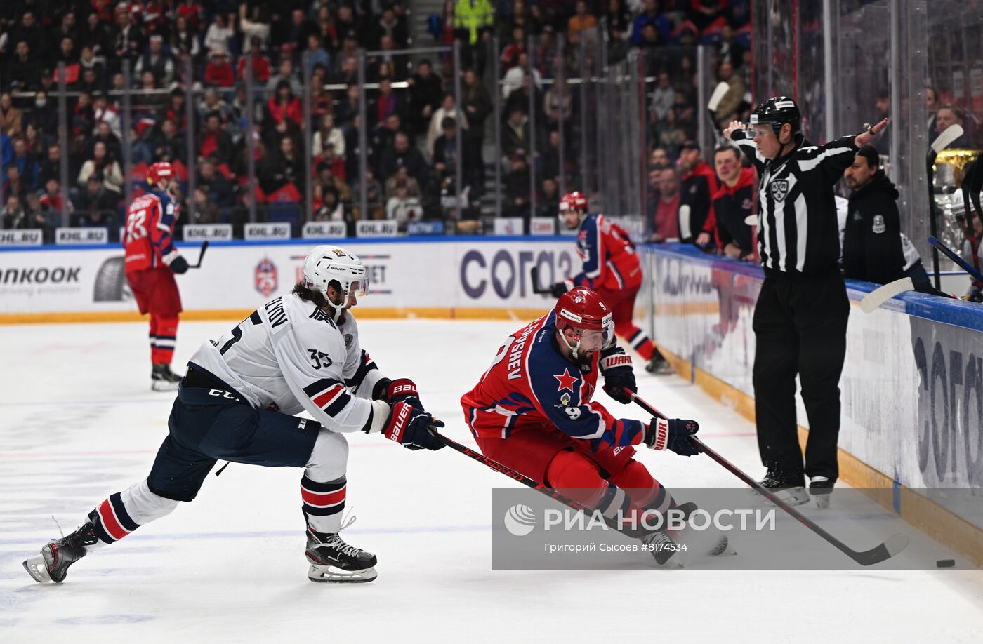 Хоккей. КХЛ. Финальная серия. Матч ЦСКА -"Металлург"