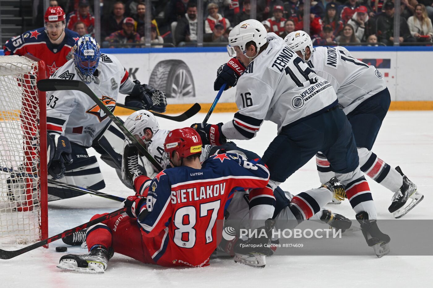 Хоккей. КХЛ. Финальная серия. Матч ЦСКА -"Металлург"