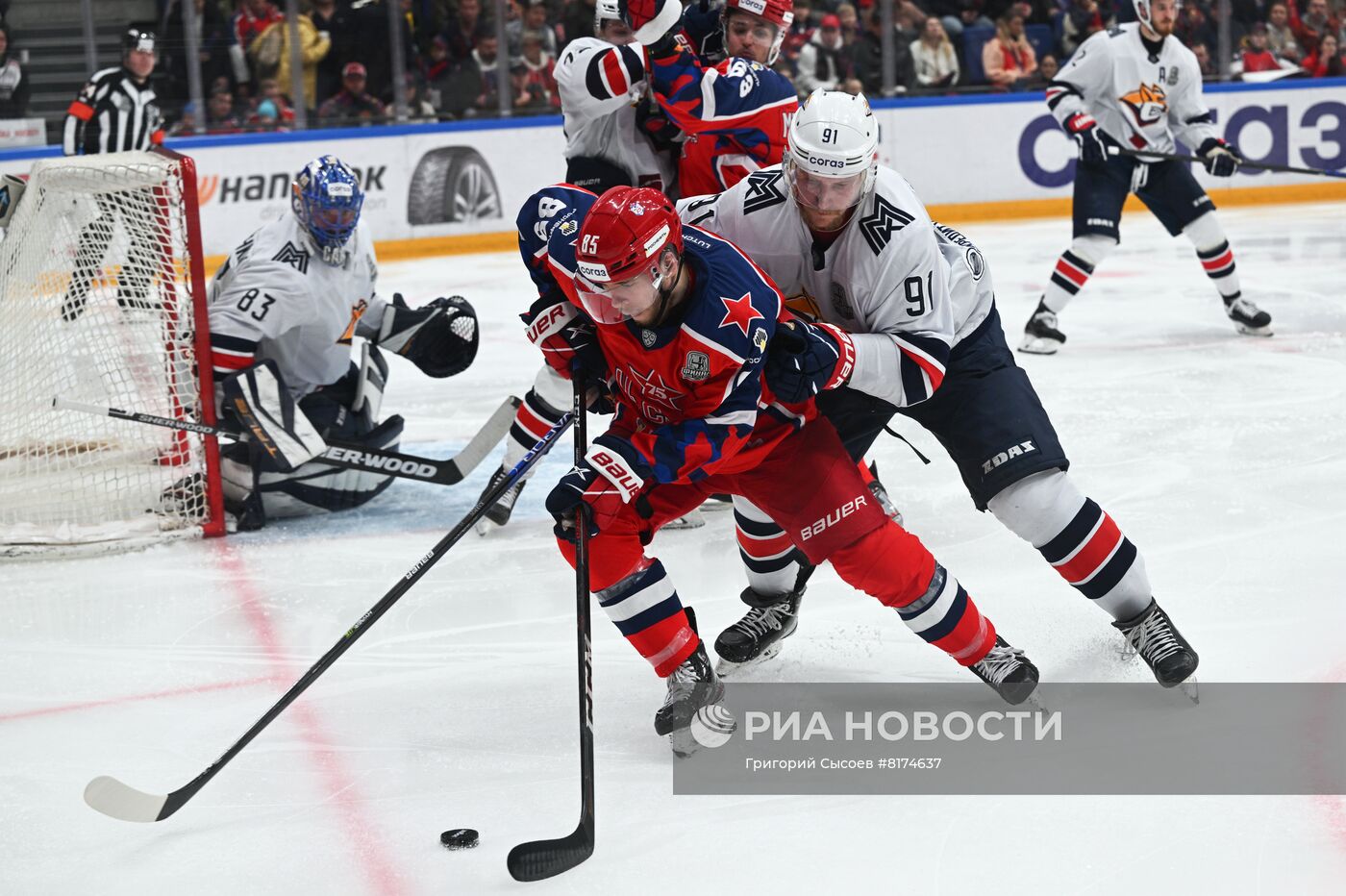 Хоккей. КХЛ. Финальная серия. Матч ЦСКА -"Металлург"