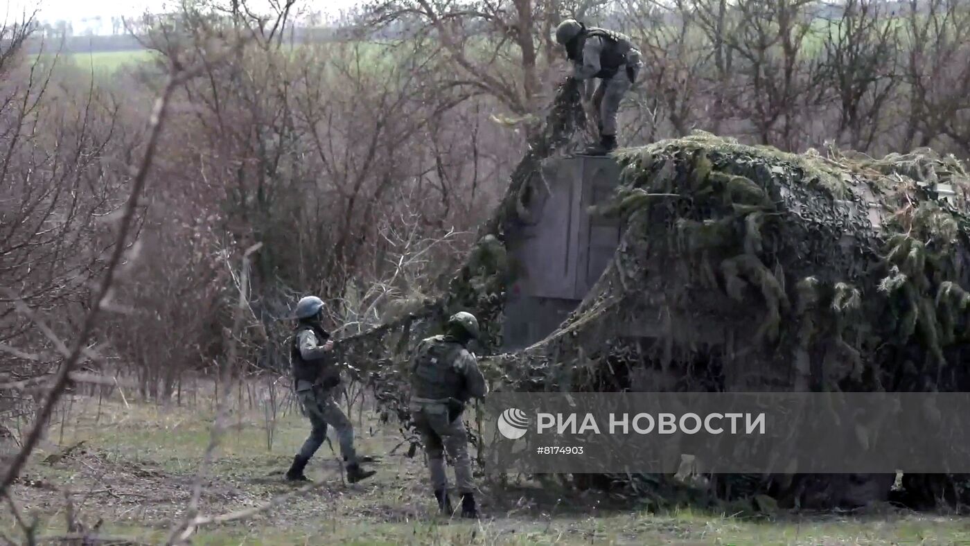 Нанесение удара "Искандером" по украинским складам с боеприпасами и вооружением