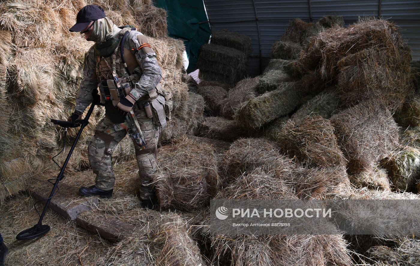Обнаружение схрона с оружием в Харьковской области