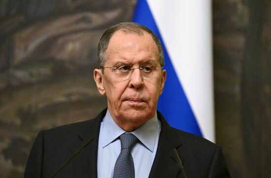 Встреча главы МИД РФ С. Лаврова с генсеком ООН А. Гутеррешем