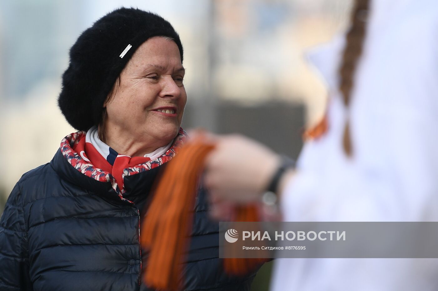 Старт акции "Георгиевская ленточка" в Москве