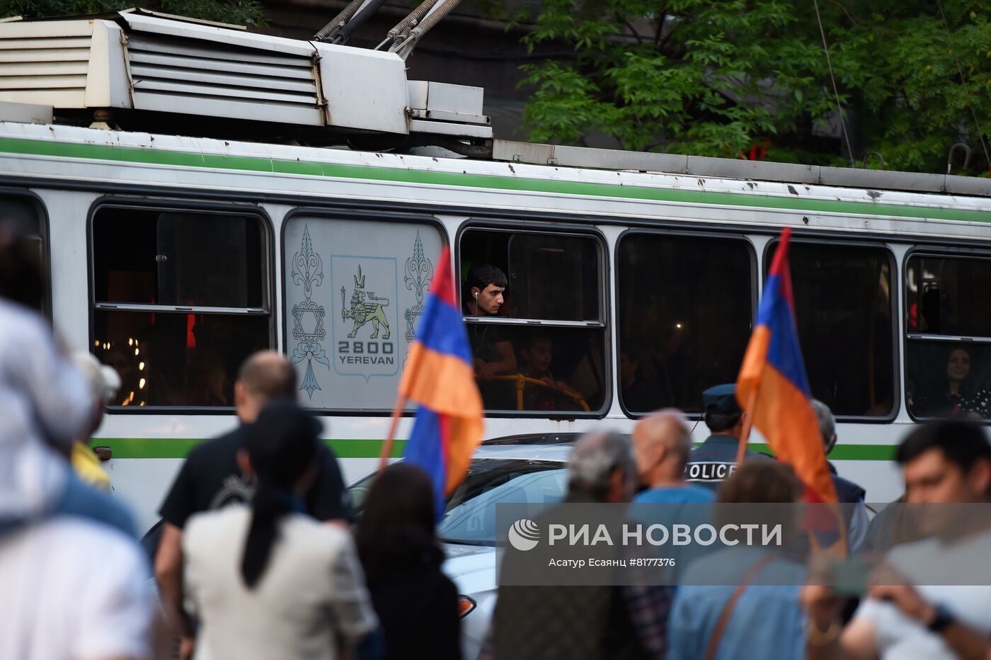 Акции протеста оппозиции в Ереване