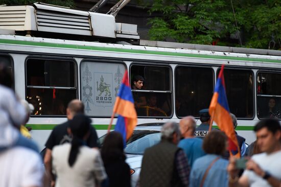 Акции протеста оппозиции в Ереване