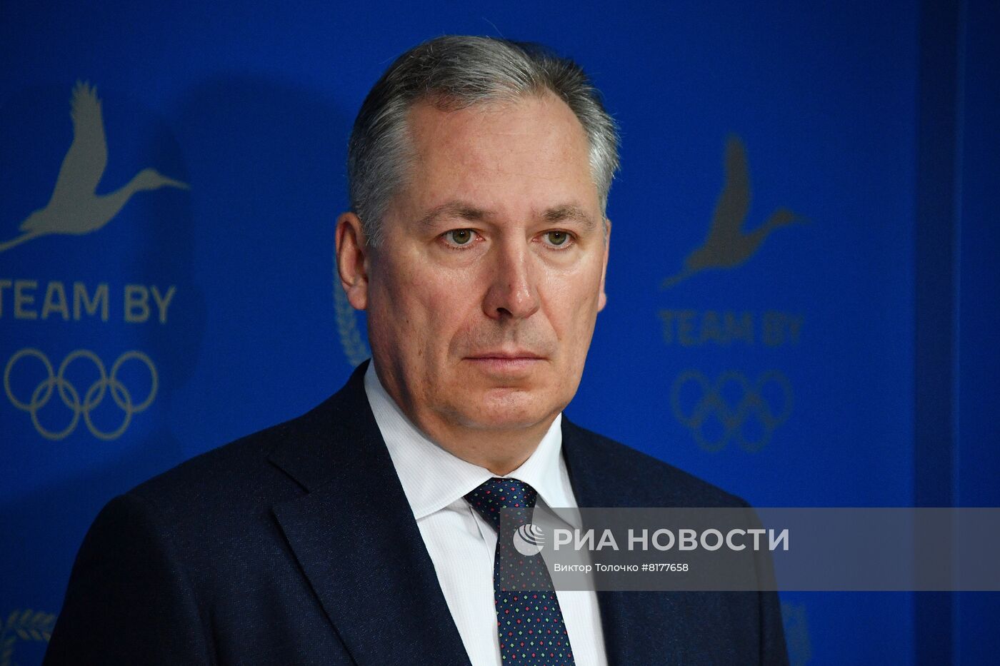 Встреча президента НОК Белоруссии В. Лукашенко и президента ОКР С. Позднякова