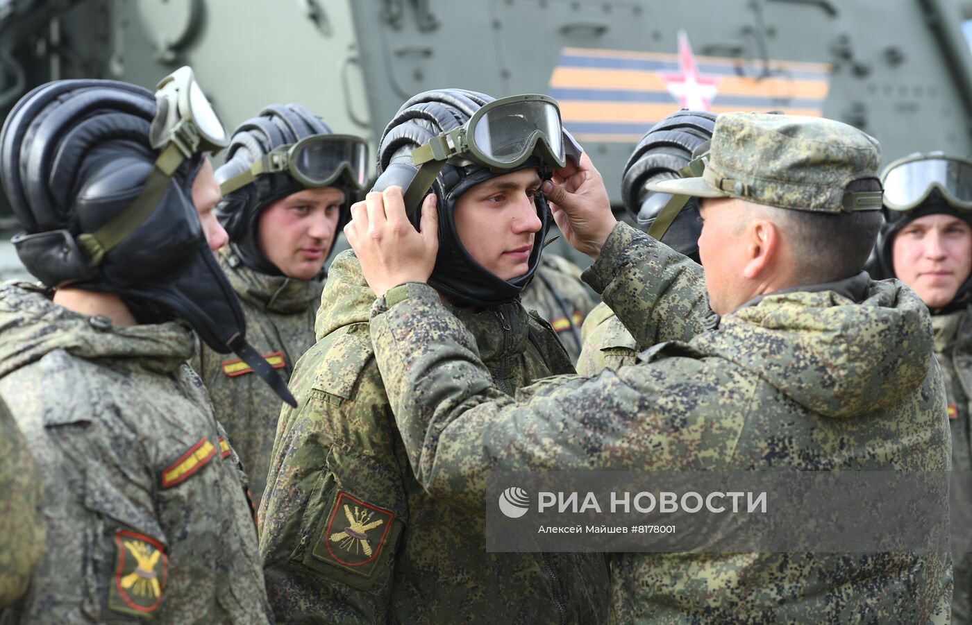 Подготовка к репетиции парада Победы в Москве