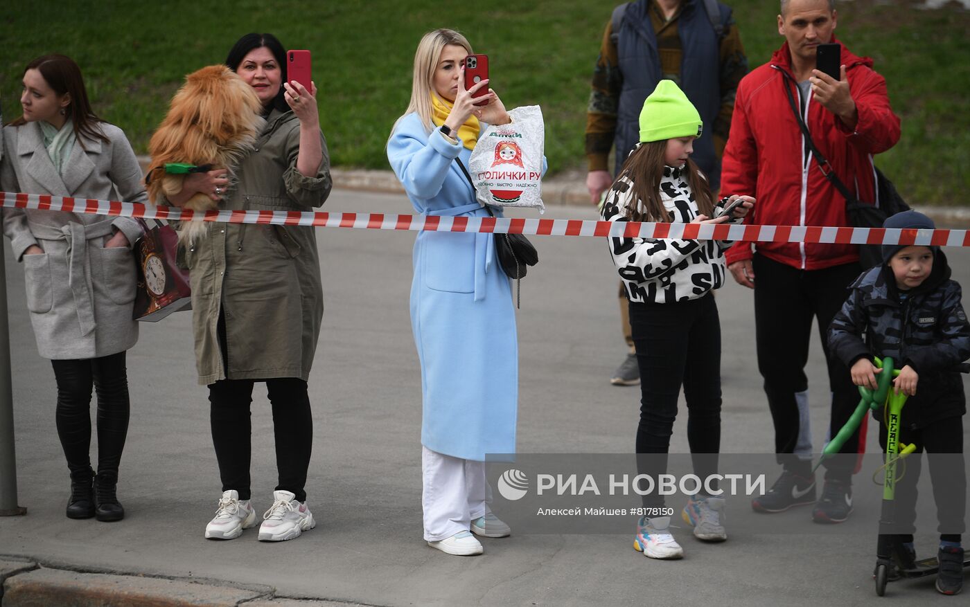 Подготовка к репетиции парада Победы в Москве