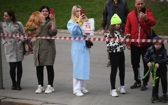 Подготовка к репетиции парада Победы в Москве