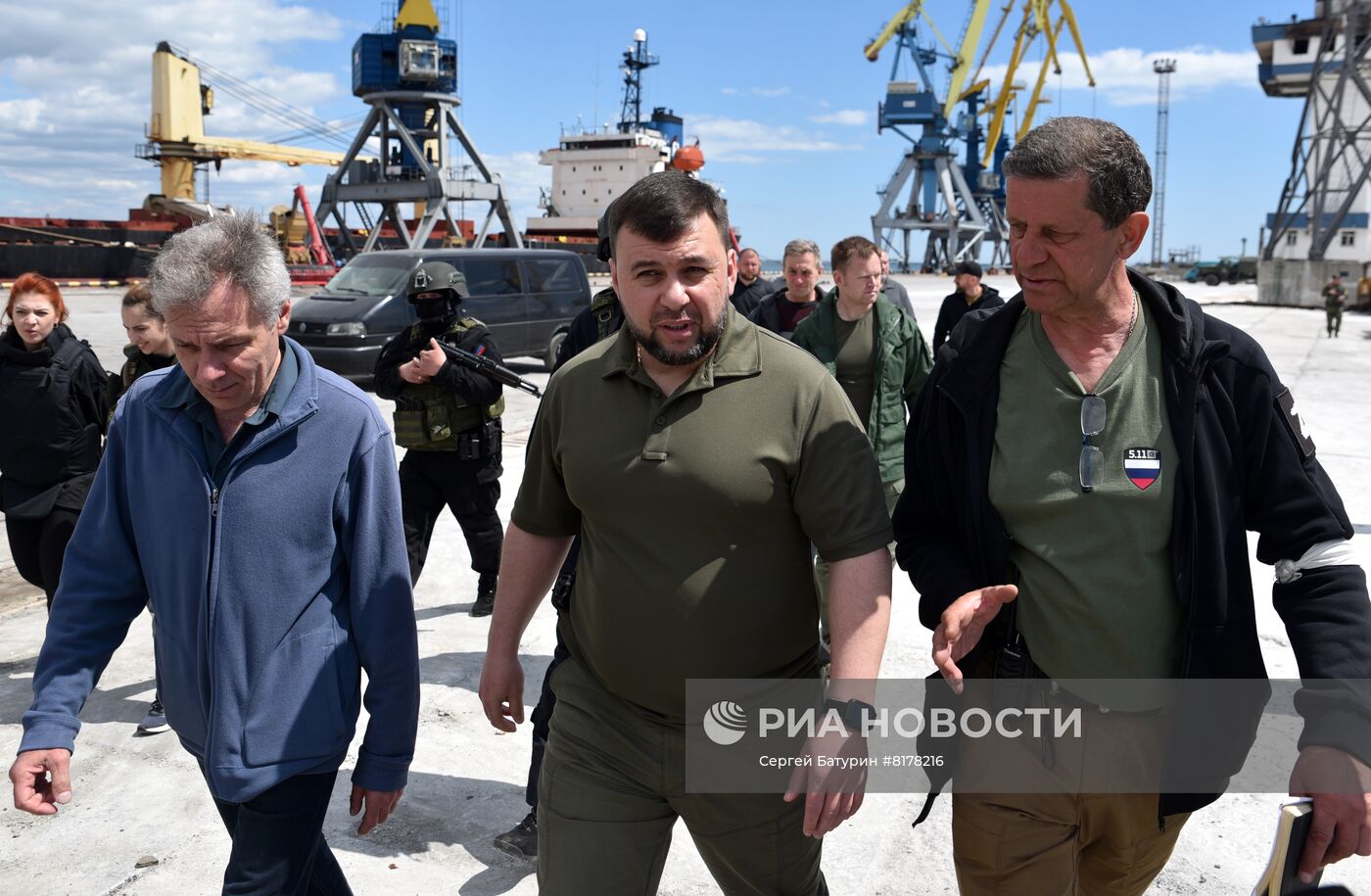 Глава ДНР Д. Пушилин посетил Мариуполь