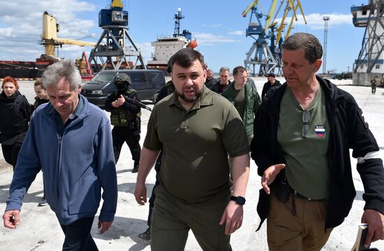 Глава ДНР Д. Пушилин посетил Мариуполь