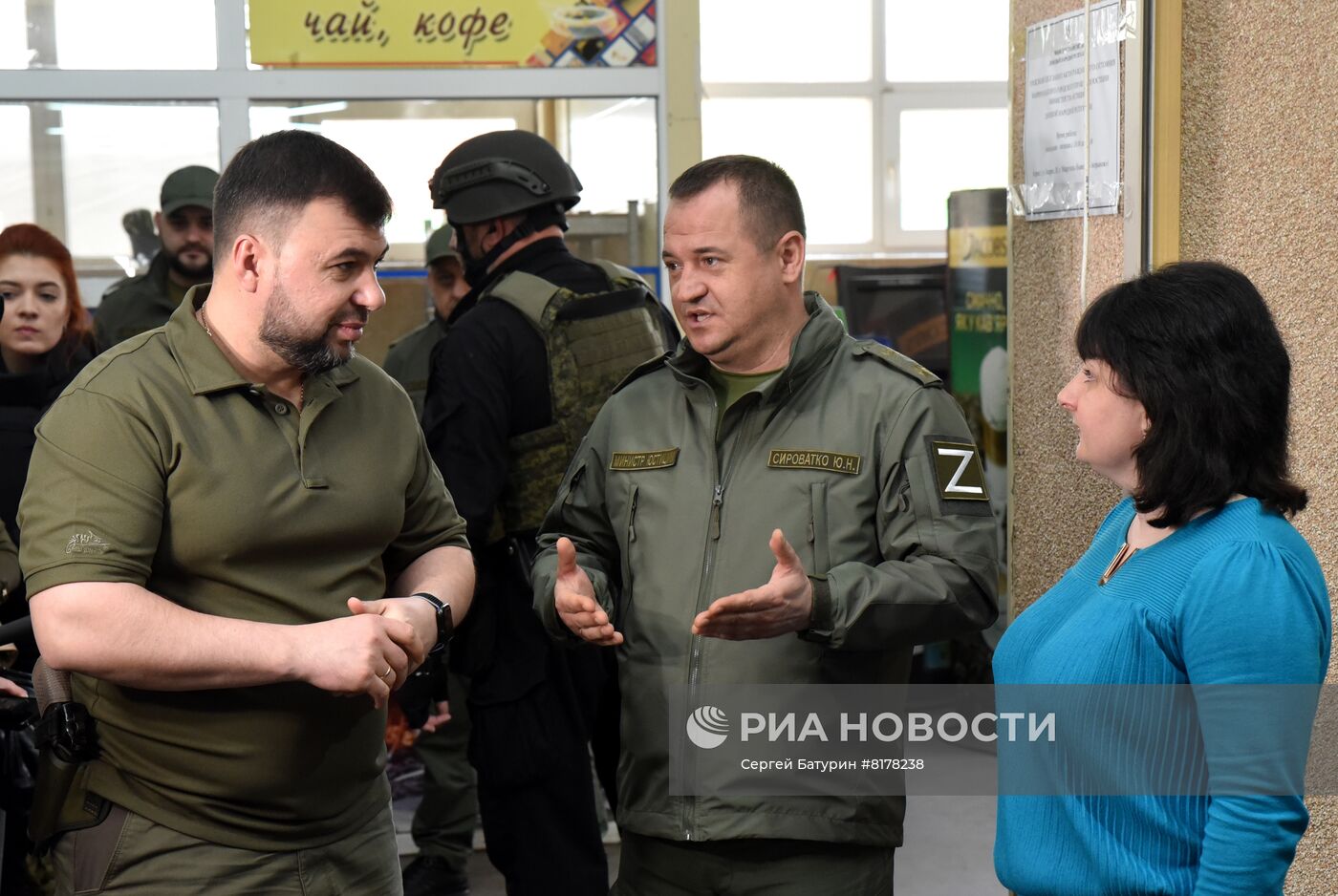 Глава ДНР Д. Пушилин посетил Мариуполь