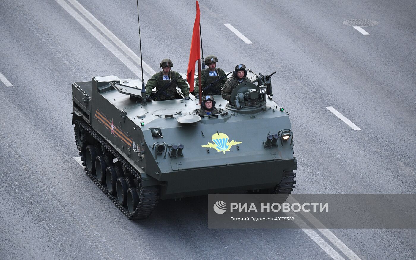 Подготовка к репетиции парада Победы в Москве