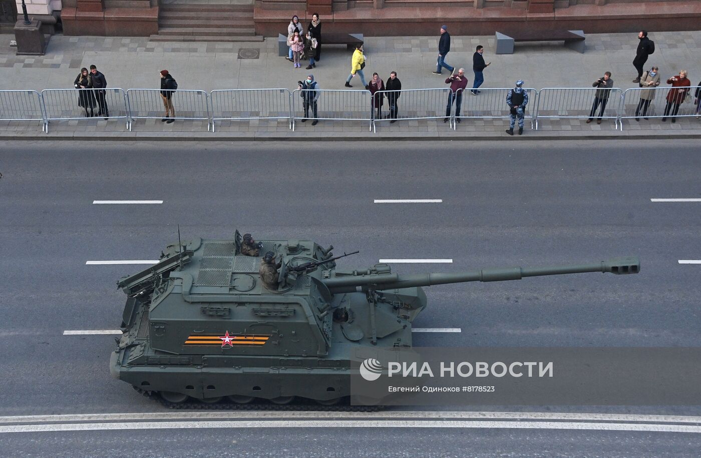 Подготовка к репетиции парада Победы в Москве