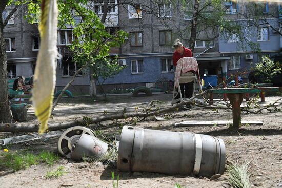 Мирная жизнь в Левобережном районе Мариуполя