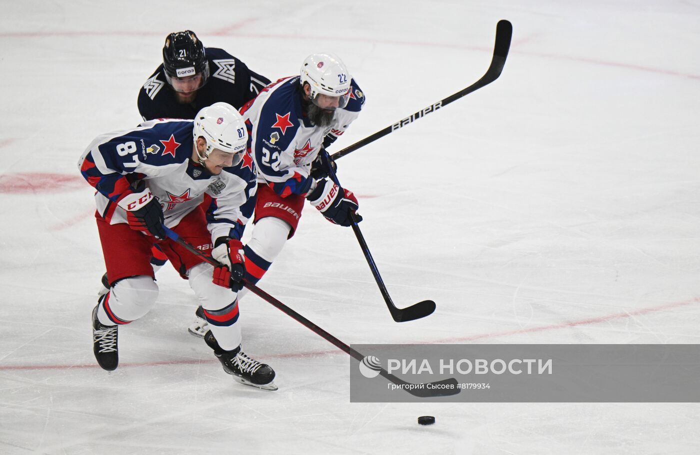 Хоккей. КХЛ. Финальная серия. Матч "Металлург" - ЦСКА
