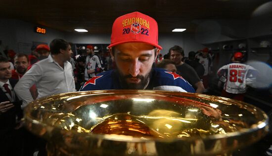 Хоккей. КХЛ. Финальная серия. Матч "Металлург" - ЦСКА