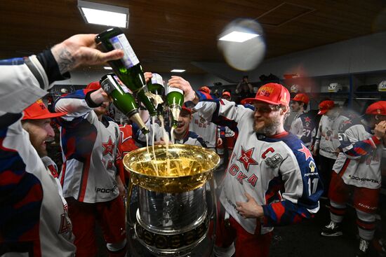 Хоккей. КХЛ. Финальная серия. Матч "Металлург" - ЦСКА