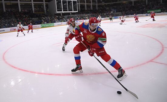 Хоккей. Выставочный матч. Россия - Белоруссия