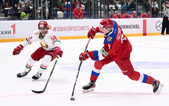 Хоккей. Выставочный матч. Россия - Белоруссия