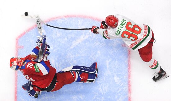 Хоккей Выставочный матч Россия - Белоруссия