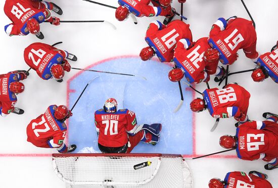 Хоккей. Выставочный матч. Россия - Белоруссия