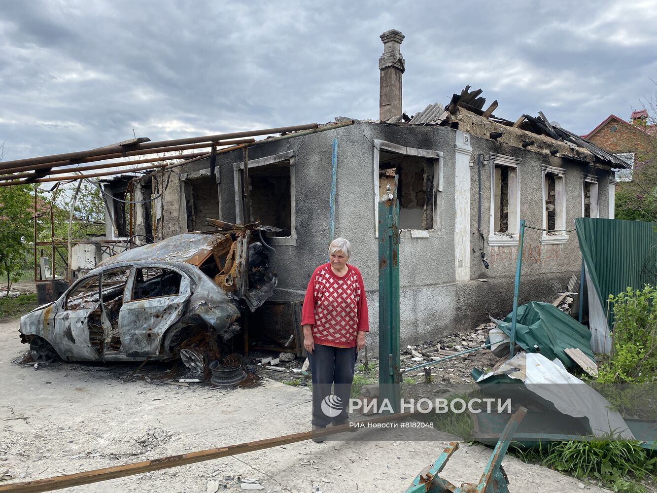 Работа следователей СК РФ в городе Счастье в ЛНР