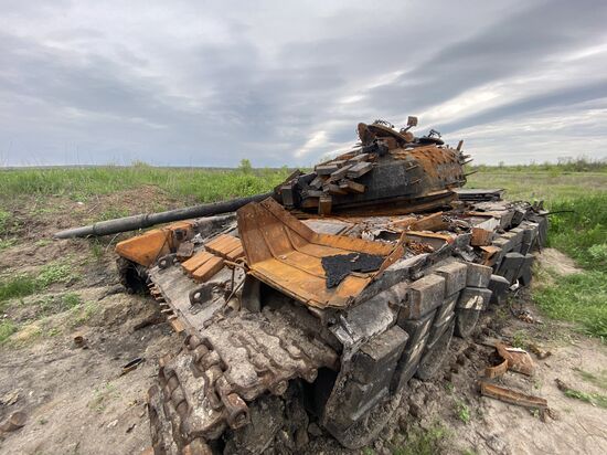 Работа следователей СК РФ в городе Счастье в ЛНР