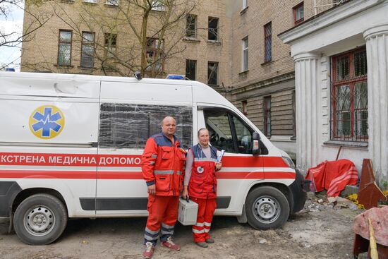 Работа скорой помощи в Рубежном