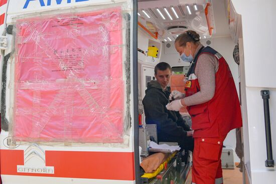 Работа скорой помощи в Рубежном