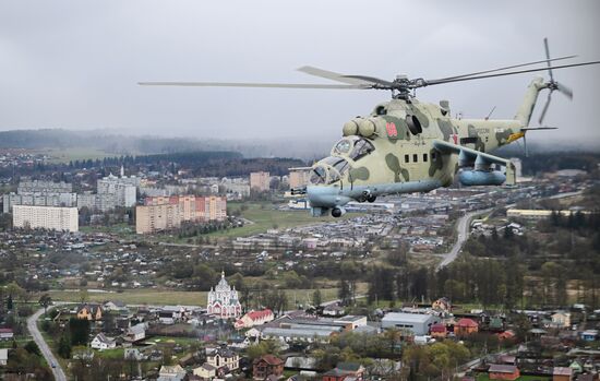 Репетиция воздушной части парада Победы
