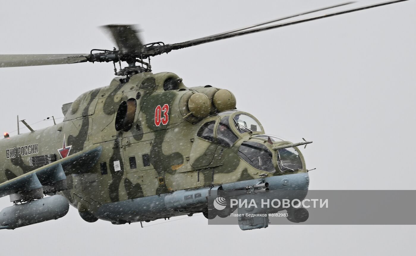 Репетиция воздушной части парада Победы