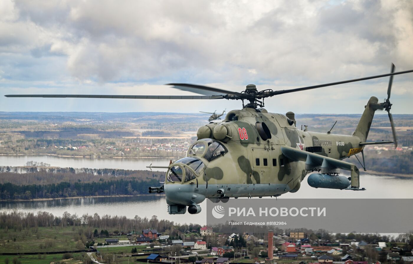 Репетиция воздушной части парада Победы