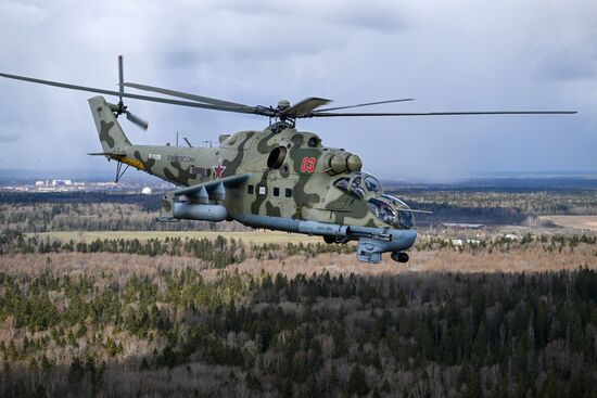 Репетиция воздушной части парада Победы