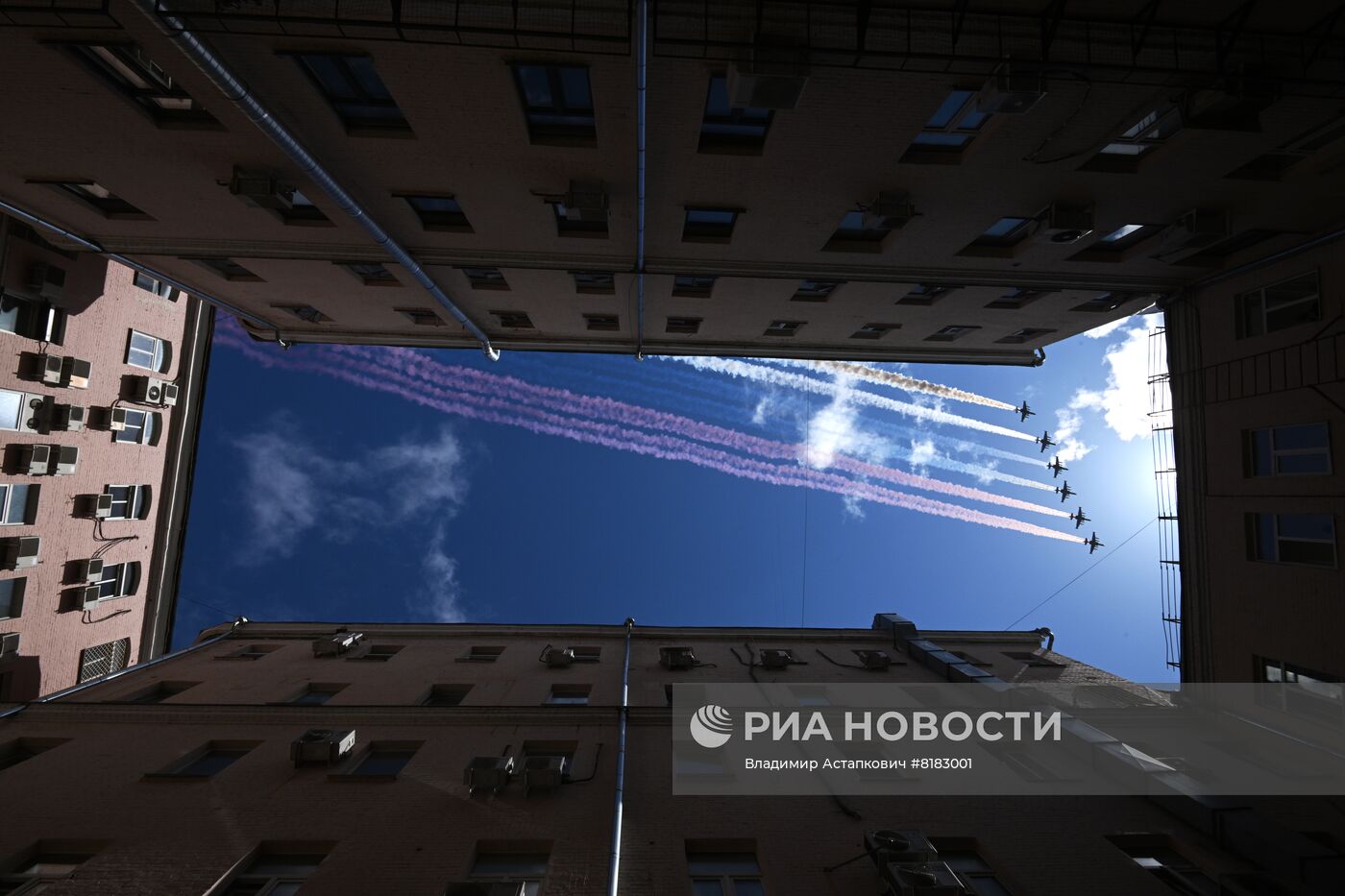 Репетиция воздушной части парада Победы