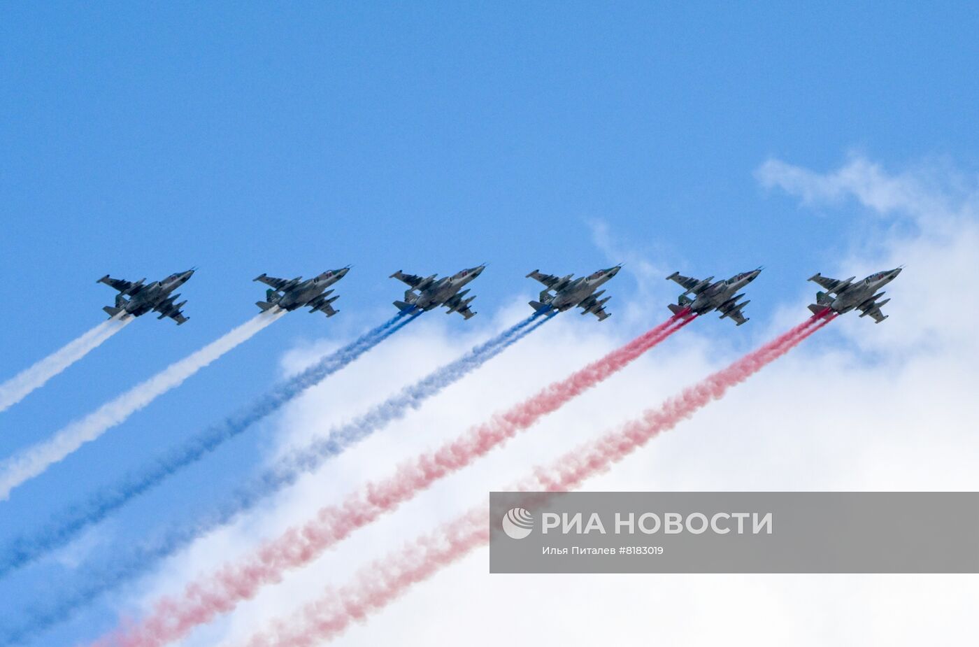 Репетиция воздушной части парада Победы