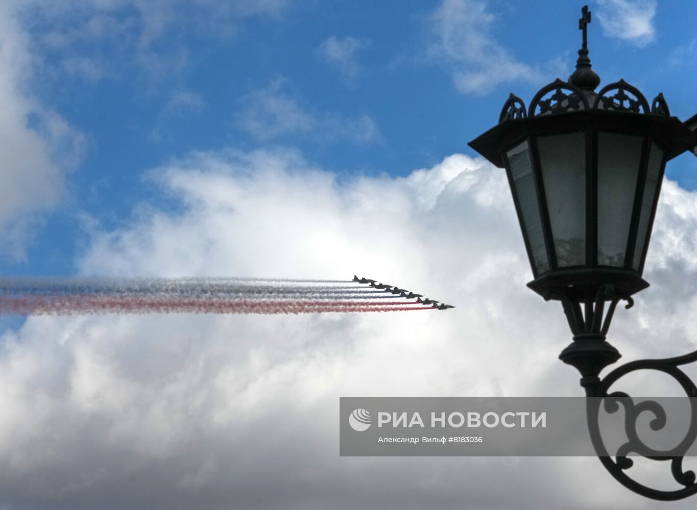 Репетиция воздушной части парада Победы 