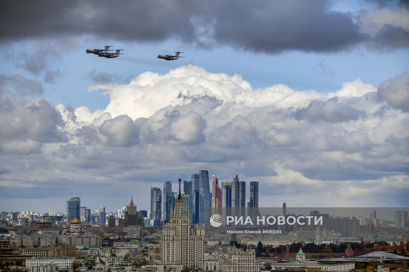 Репетиция воздушной части парада Победы