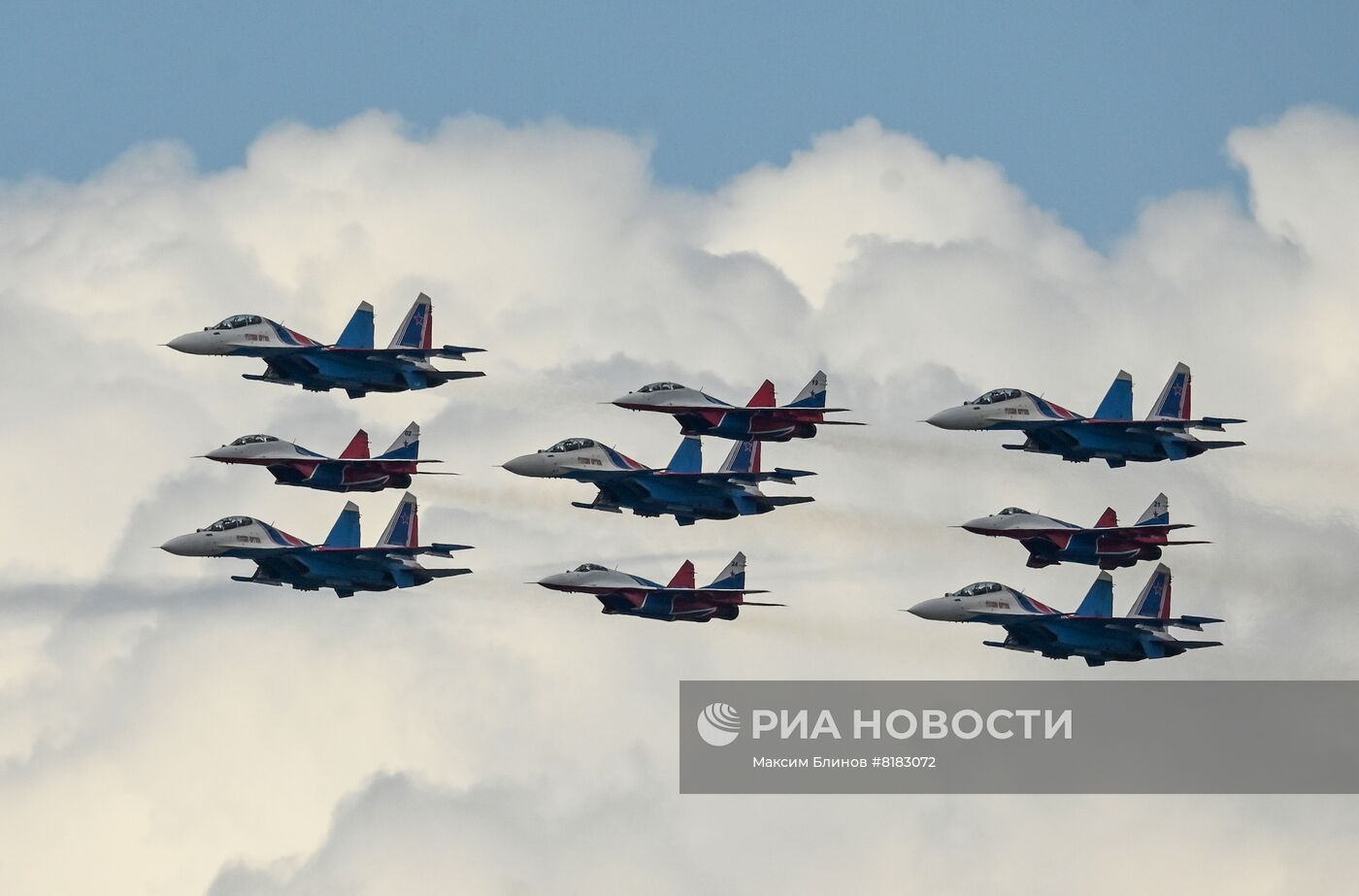 Репетиция воздушной части парада Победы