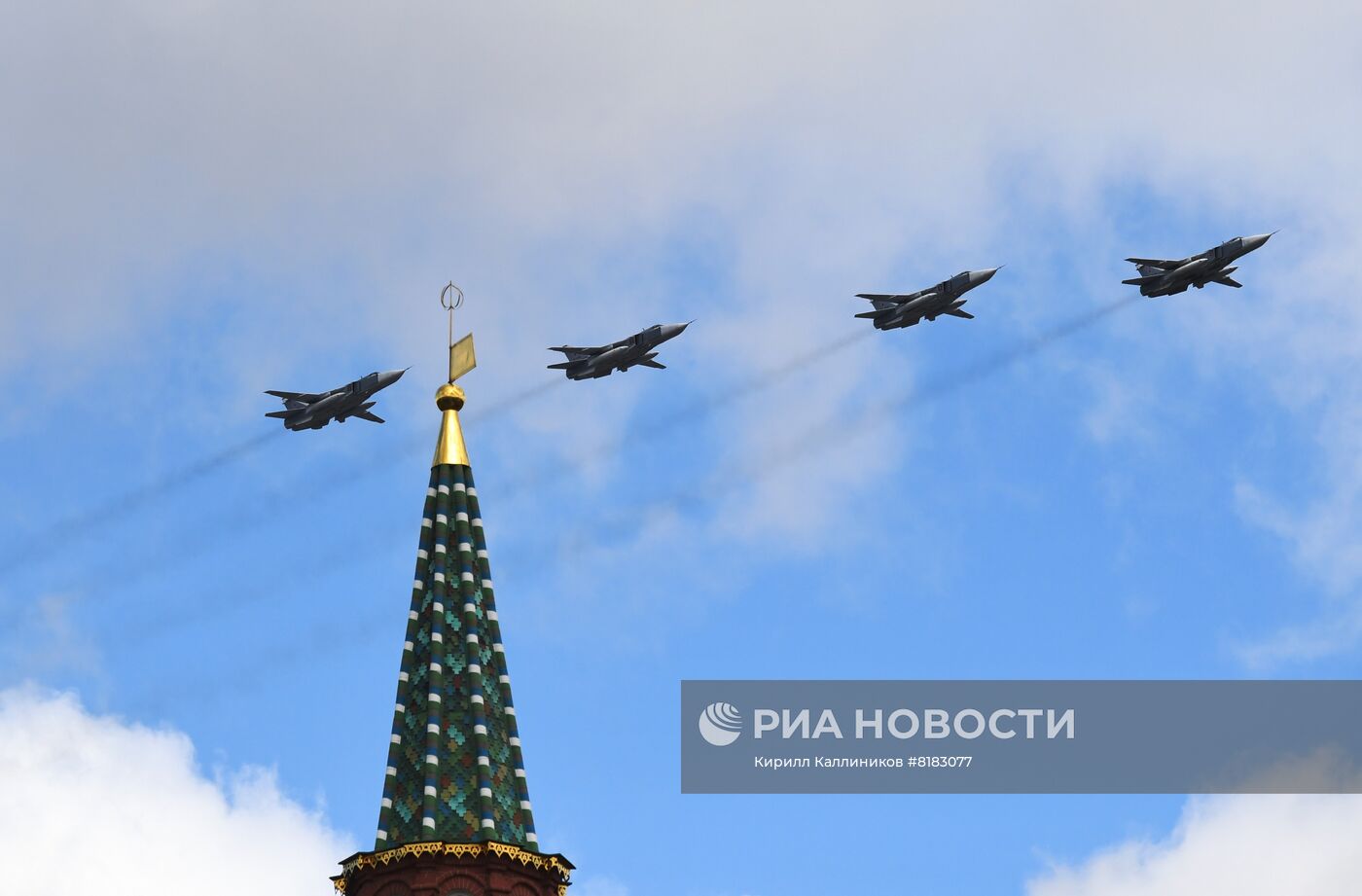 Репетиция воздушной части парада Победы 