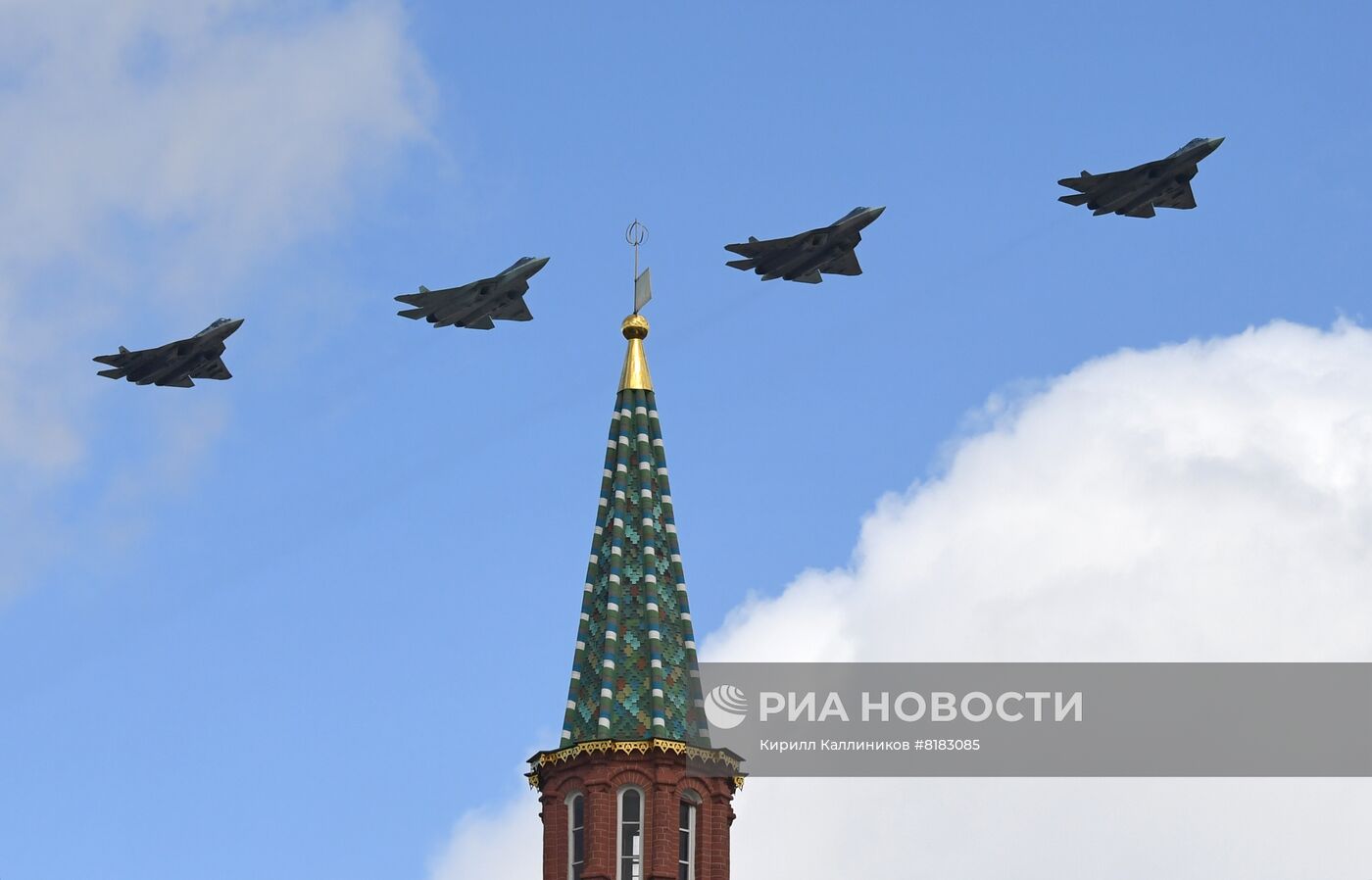 Репетиция воздушной части парада Победы 