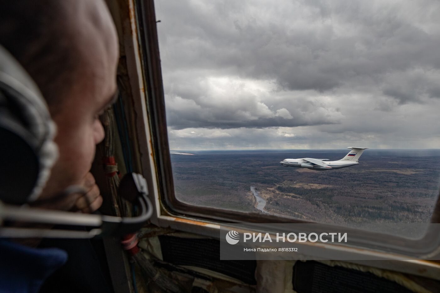 Репетиция воздушной части парада Победы 